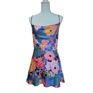 Princess Polly Floral Satin Mini Dress